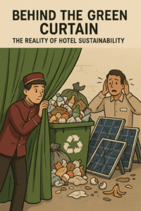Hotel worker uncovering hidden sustainability issues
