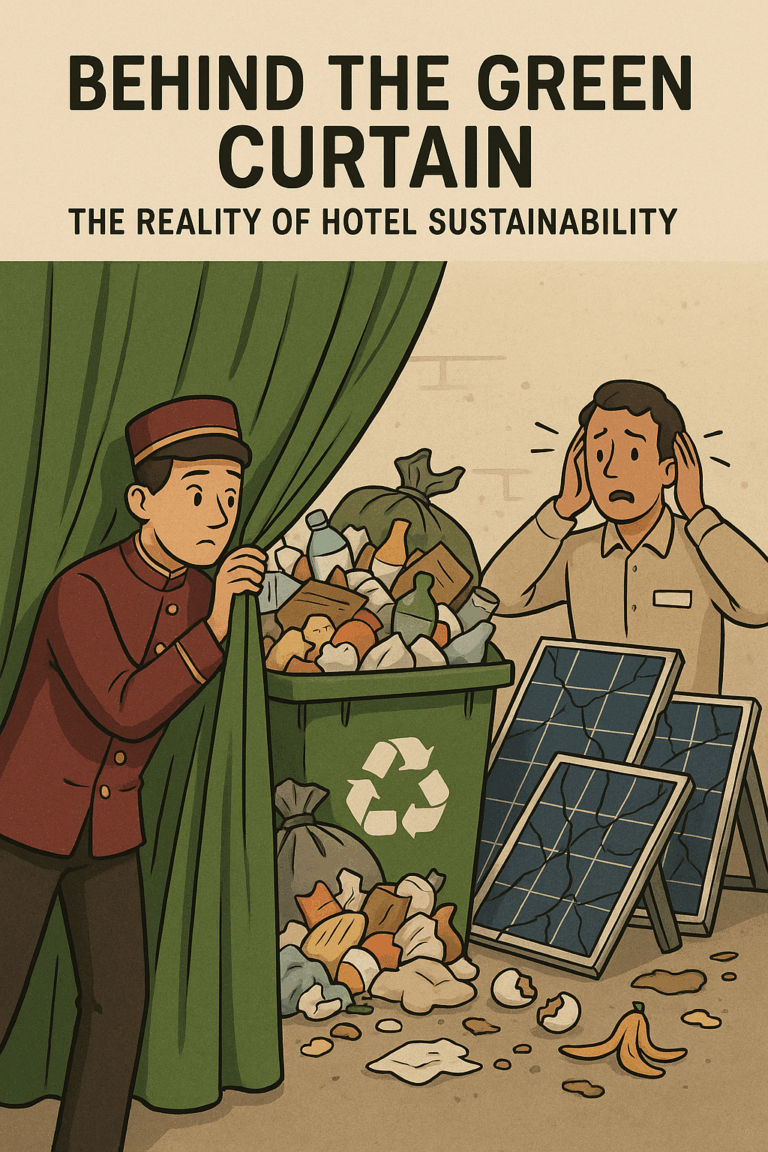 Hotel worker uncovering hidden sustainability issues