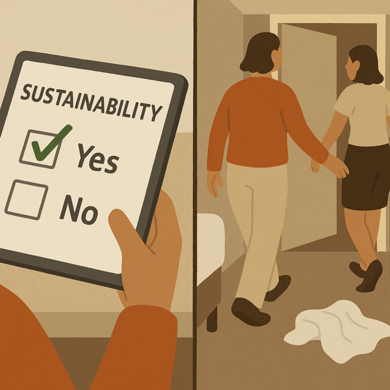 Guests’ stated eco-intentions versus their real actions in hotels